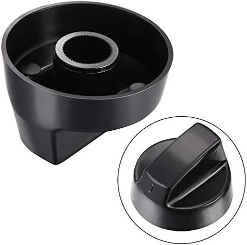 Jetec 4 Pack Plastic Control Knobs with 12 Adapters Universal Design for Oven/ Stove/ Range in Saudi Arabia