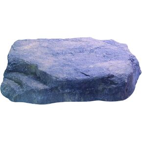 CrystalClear TrueRock صخور مسطحة من الألياف الزجاجية المزيفة، صغيرة، رمادي، 22 × 19 × 3