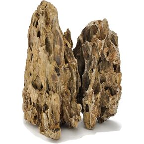 Lifegard Dragon Ohko Aquarium Rock Small and Medium Size Stone 40 Lbs Case Qty, Brown