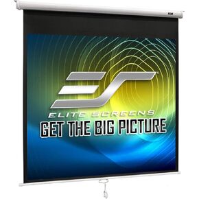 Elite Screens Manual Series, 113-INCH 1:1, Pull Down Manual Projector Screen with AUTO LOCK, Movie Home Theater 8K / 4K Ultra HD 3D Ready, 2-YEAR WARRANTY, M113NWS1
