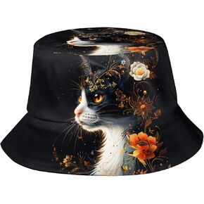 Cute Halloween Bucket Hat for Women Men Funny Fisherman Hat Packable Outdoor Beach Hat Sun Cap