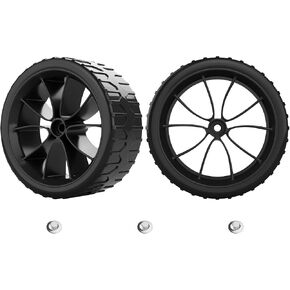 Cooler Wheels for Igloo Cooler wheels, Fits Yukon 90 QT/Glide 110 QT, Ice Cube 58 QT&60QT, Maxcold Latitude 62 QT, Igloo cooler Replacment Wheel Parts, 6 Inch Wheel Black - 2 Pack
