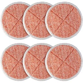 وسادة ممسحة BlueStars Deep Clean 2124 Spinwave لمنظفات ممسحة الأرضيات الصلبة Bissell 2039A (4 ناعمة + 4 فرك) وسادات ممسحة قابلة للغسل وإعادة الاستخدام