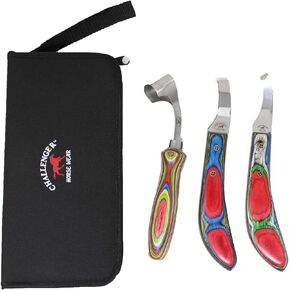 CHALLENGER Horse Farrier Tool 3-Piece Horse Equine Farrier Hoof Grooming Shoe Care Tool Kit w/Carry Bag 984142