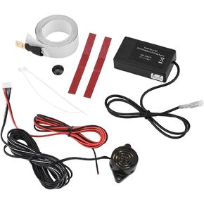 Reverse Alarm, Electromagnetic Induction Radar Reversing Alarm Universal All Round Security Parking Assistance Sensor Kit for Car Truck RV Minivan