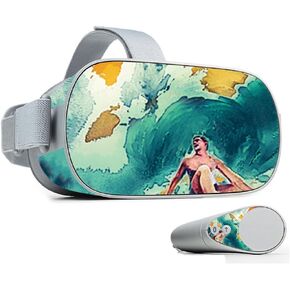 MightySkins Skin Compatible with Oculus Go Mobile VR - Fastball | Protective, Durable, and Unique Vinyl Decal wrap Cover | Easy to Apply, Remove, and Change Styles | Made in The USA