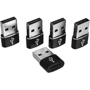 Adapter Type C to USB 2.0 x 5 Units Female to Male Compatible Apple Watch, iPhone 15 14 13 12 pro max, Plus, AirPods, IPad, 9, 10, Air, Mini, 6 USB Adapter Universal