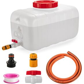 13.2 Gallon Water Tank with Faucet, Water Storage Container for Camping, Portable First Aid Water Storage for Outdoor Hiking, RV, Autonomous Driving Tour, 23.6 x 13 x 13.7in.