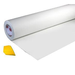 ORACAL High Gloss Self-Adhesive Clear Lamination Vinyl Roll for Die-Cutter and Plotter Machines Including Yellow Detailer Squeegee (12" x 25ft)