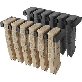 Durable ABS 6 Standard Rack Wall Mount, Wall Magazine Display, for Standard PMAG Wall Mount Magazines, Home Storage Rack