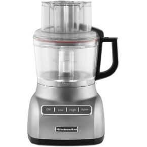 KitchenAid RKFP0922CU Food Processor with ExactSlice System 9-Cup, Contour Silver, (Renewed)