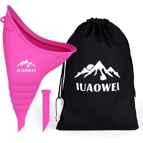 Female Urination Device, Reusable Silicone Female Urinal, Pee Funnel for Women, for Travel, Camping, Boating, Outdoor, Hiking