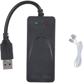 USB 56K External Dial Up Fax Data Modem, Rj11 Port Computer Laptop Fax Modem Support Caller ID, for Windows for Linux
