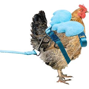 Chicken Walking Harness and Leash, Adjustable Duck Training Rope, Suitable for Small Chicken Chick Duck Poultry Hen - XS