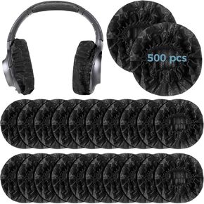 500 Pcs Disposable Headphone Covers, Sanitary Non-Woven Headset Protectors, Sweatproof Stretch Earpad Covers, Earcup Covers, Fit Most On Ear Headphones