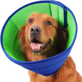 Dog Cone,Soft Dog Cone After Surgery,Adjustable Breathable Dog Cone Collar,Soft Dog Cones for Large Medium Small Dog,Protect Pets from Licking Wounds,Soft and Comfortable, Reduce Anxiety(XL)
