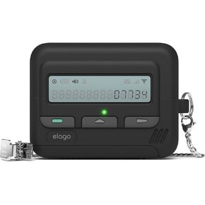 elago Pager Case Compatible with Samsung Galaxy Buds 3 Case & Galaxy Buds 3 Pro Case, Landyard Included, Shock Resistant, Full Protection (Black)