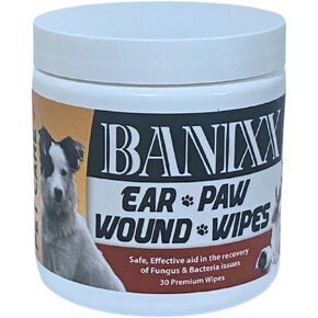 BANIXX Ear, Paw, Wound Pet Wipes