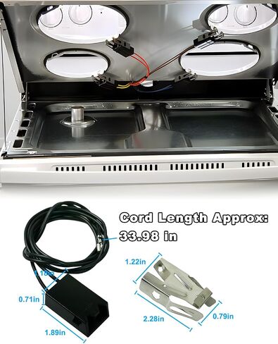 2Pack WB2X8228 Element Receptacle and Wire Kit Fit for GE Electric Ranges Electric Stove Burners parts Replaces AP2013499 PS242972 in Saudi Arabia