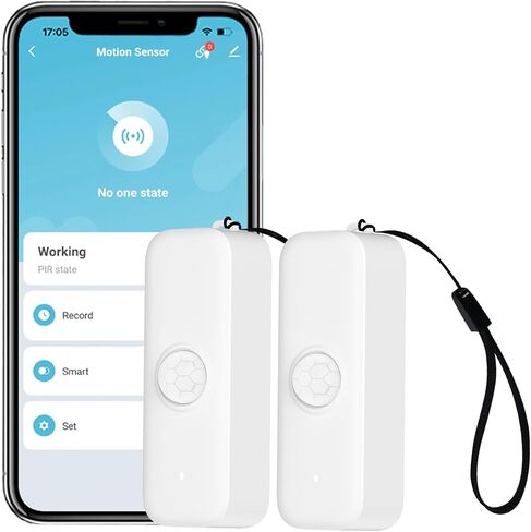 WiFi Smart Motion Sensor: Wireless PIR Motion Detector for Home Security, Infrared Motion Sensor with App Notification Alert, Support Voice Command Via Alexa (1-Pack) in Saudi Arabia
