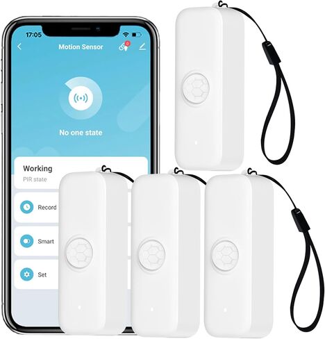WiFi Smart Motion Sensor: Wireless PIR Motion Detector for Home Security, Infrared Motion Sensor with App Notification Alert, Support Voice Command Via Alexa (1-Pack) in Saudi Arabia