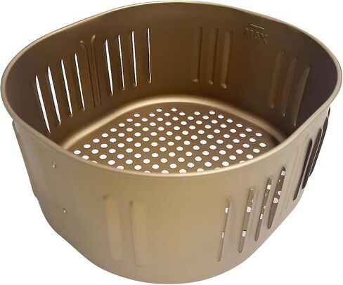 Air Fryer Basket Replacement for Power XL Air Fryer, Gowise USA 5.8QT Air Fryer Accessories, DASH Air Fryer Replacement Parts, Non-Stick, Dishwasher Safe, Black in Saudi Arabia