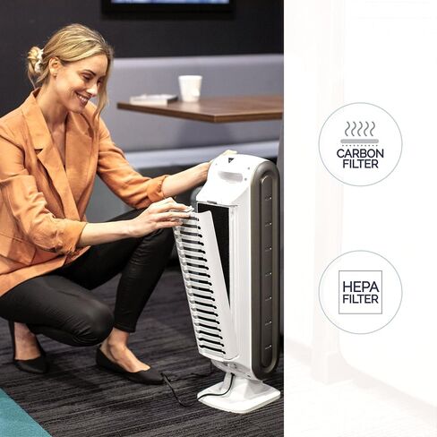 Fellowes AeraMax 100 Air Purifier for Mold, Odors, Dust, Smoke, Allergens and Germs with True HEPA Filter and 4-Stage Purification - 9320301, White, Small in Saudi Arabia