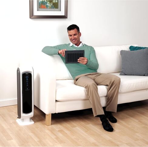 Fellowes AeraMax 100 Air Purifier for Mold, Odors, Dust, Smoke, Allergens and Germs with True HEPA Filter and 4-Stage Purification - 9320301, White, Small in Saudi Arabia