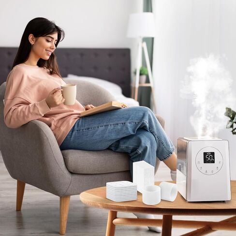 30-Pack Humidifier Replacement Filters/Wicks Compatible with LEVOIT LV600S / Dual 200S / Dual 150 / Classic 300 / Classic 300S / LV450S (Oasis Mist) Model Series Humidifier in Saudi Arabia