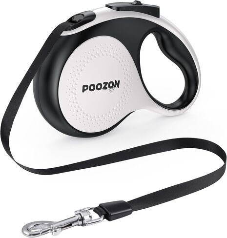 Retractable Dog Leash, 360° Tangle Free, 10 ft Strong Nylon Tap for Pets, Walking Leash for Small and Medium Dogs, Heavy Duty, One Button Break and Lock, Up to 33 lbs in Saudi Arabia