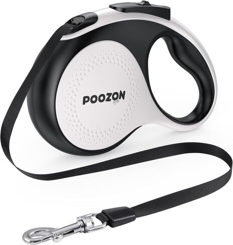 Retractable Dog Leash, 360° Tangle Free, 10 ft Strong Nylon Tap for Pets, Walking Leash for Small and Medium Dogs, Heavy Duty, One Button Break and Lock, Up to 33 lbs in Saudi Arabia