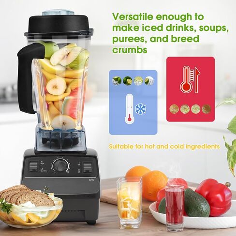 قطع غيار الخلاط لملحقات فيتاميكس، وعاء وعاء الخلاط بسعة 64oz متوافق مع Vitamix 5200 5000 6500 7500 750 Classic Explorian Vita-Prep vm0101 vm0102 vm0103 vm0197 E310 in Saudi Arabia