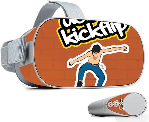 غلاف MightySkins متوافق مع Oculus Go Mobile VR - Fastball | غطاء ملتف واقٍ ومتين وفريد ​​من نوعه من الفينيل | سهل التطبيق والإزالة وتغيير الأنماط | صنع في الولايات المتحدة الأمريكية in Saudi Arabia