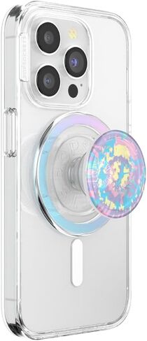 PopSockets Round Phone Grip Compatible with MagSafe, Adapter Ring Included, Phone Holder, Wireless Charging Compatible - Marble Swirl in Saudi Arabia