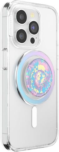 PopSockets Round Phone Grip Compatible with MagSafe, Adapter Ring Included, Phone Holder, Wireless Charging Compatible - Marble Swirl in Saudi Arabia