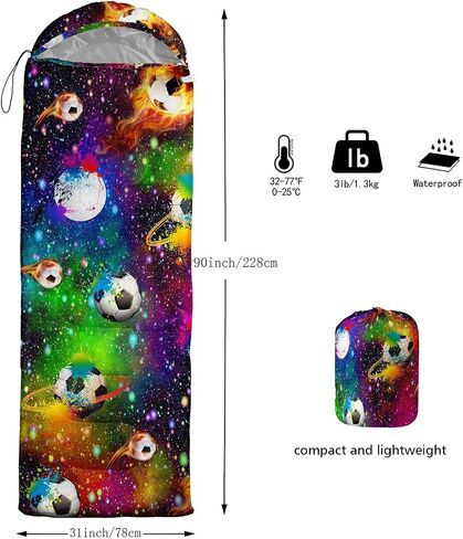 Sleeping Bags for Adults and Kids Backpacking Camping Sleeping Bags for Girls and Boys Lightweight Waterproof Cold/Warm 3-Season in Saudi Arabia