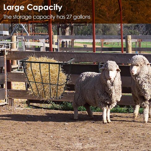 Nisorpa Hay Rack جدار جبل، 27 جالون الثقيلة القش المغذية الماعز الحصان الأغنام القش الرف، رف القش متعدد الجوانب للأغنام والأبقار والأبقار الماشية in Kuwait