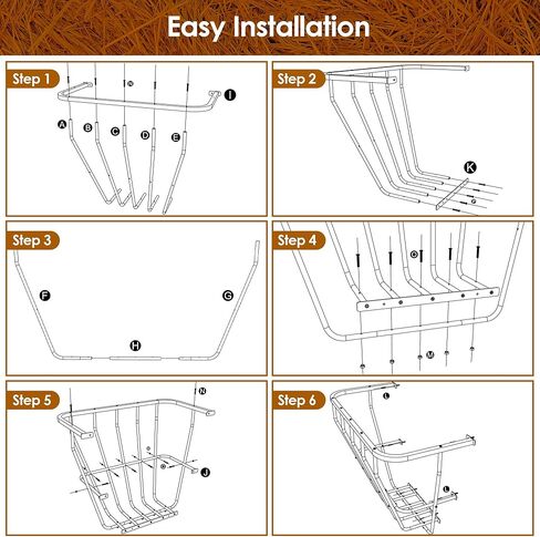 Nisorpa Hay Rack جدار جبل، 27 جالون الثقيلة القش المغذية الماعز الحصان الأغنام القش الرف، رف القش متعدد الجوانب للأغنام والأبقار والأبقار الماشية in Kuwait