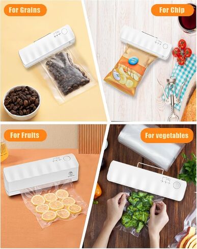 Bag Sealer Mini Rechargeable,3000mAh Heat Sealer Machine with 5 Adjustable Gears Chip Bag Resealer,Plastic Bag Sealer for Food Snack Bags Storage(black) in Saudi Arabia
