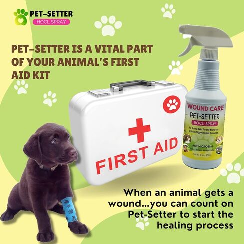 Animal Wound and Skin Care Spray for all Pets Dog and Cat Cleanser Will Soothe Skin Irritations Treat Cuts Provide Itch Relief Eliminate Pet Odor Even Bad Breath Made in USA 16 Oz in Saudi Arabia
