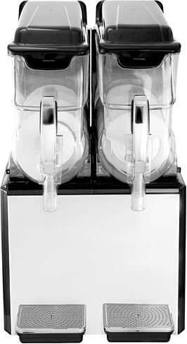 VBENLEM 110V Slushy Machine 20L وعاء مزدوج مارجريتا صانع المشروبات المجمدة 900W أوضاع التنظيف التلقائي ليلا ونهارا لمحلات السوبر ماركت والمقاهي والمطاعم وحانات الوجبات الخفيفة للاستخدام التجاري in Saudi Arabia