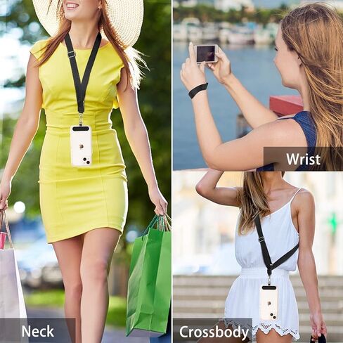 حزمة واحدة متعددة الوظائف من حبل الهاتف، 1 × حزام رقبة قابل للتعديل، 1 × حزام معصم، 2 × مشبك هاتف، حزام هاتف، حبل هاتف خلوي، حبل هاتف حول الجسم، حبل هاتف Iphone، حزام هاتف مضاد للسرقة in Kuwait