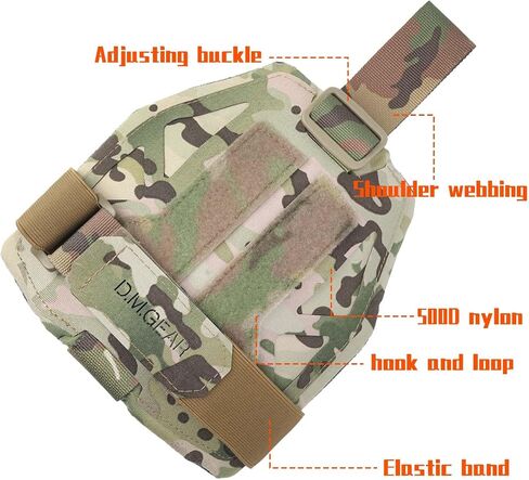 Universal Shoulder Pads Shoulder Armor Tactical Hunting Gear Equipment Vest Accessory Shoulder Protector Molle 500D Nylon in Saudi Arabia