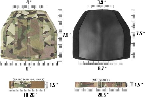Universal Shoulder Pads Shoulder Armor Tactical Hunting Gear Equipment Vest Accessory Shoulder Protector Molle 500D Nylon in Saudi Arabia