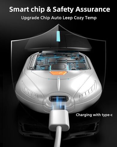 LINFOX Hand Warmer Rechargeable 2 Pack,6000mAh Portable Electric Hand Heater,20Hrs Heated AI Smart Chips, Tech Gifts for Men,Pocket Hand Warmers for Outdoor, Raynauds in Saudi Arabia