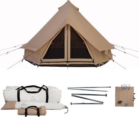 WHITEDUCK Regatta Canvas Bell Tent - w/StoveJack, Waterproof, 4 Season Luxury Camping and Glamping Yurt Tent Outdoor in Saudi Arabia