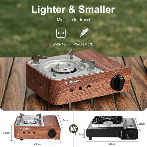 Odoland Portable Camping Stove 2100W Camp Stove Lightweight Butane Gas Stove for Camping Cooking Outdoor Backpacking and Picnic in Saudi Arabia