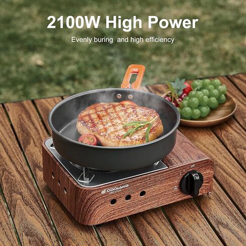 Odoland Portable Camping Stove 2100W Camp Stove Lightweight Butane Gas Stove for Camping Cooking Outdoor Backpacking and Picnic in Saudi Arabia