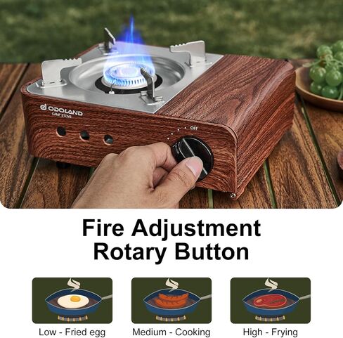 Odoland Portable Camping Stove 2100W Camp Stove Lightweight Butane Gas Stove for Camping Cooking Outdoor Backpacking and Picnic in Saudi Arabia