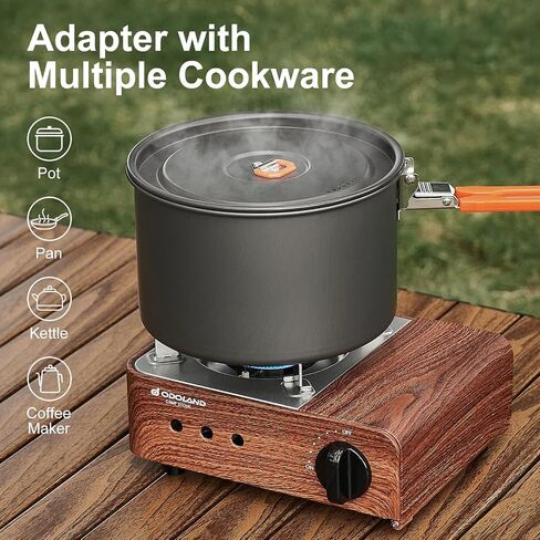 Odoland Portable Camping Stove 2100W Camp Stove Lightweight Butane Gas Stove for Camping Cooking Outdoor Backpacking and Picnic in Saudi Arabia